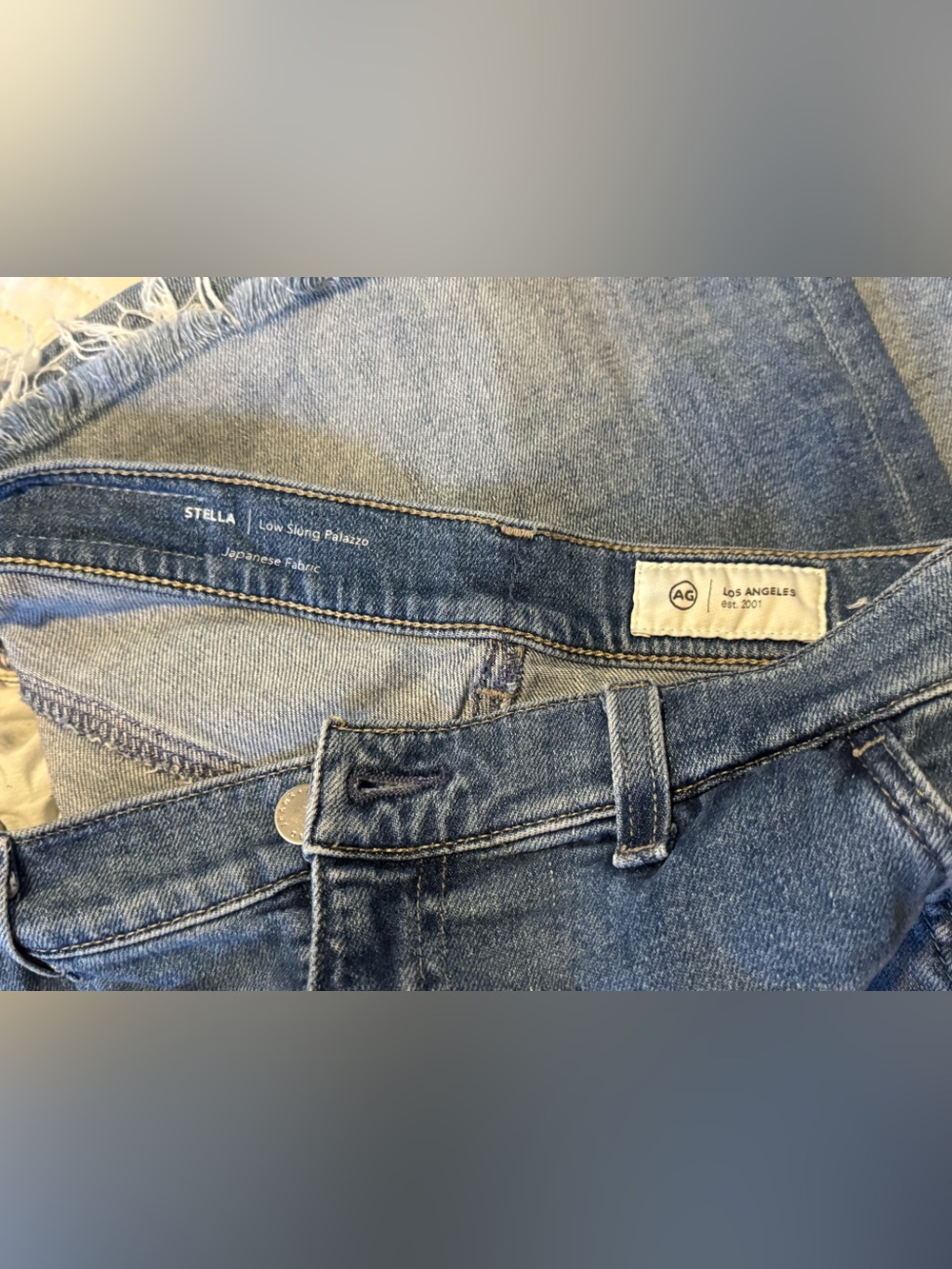 AG Jeans Stella low slung palazzo wide leg in Abyss Size 25 Adriana Goldschmied - Picture 9 of 14